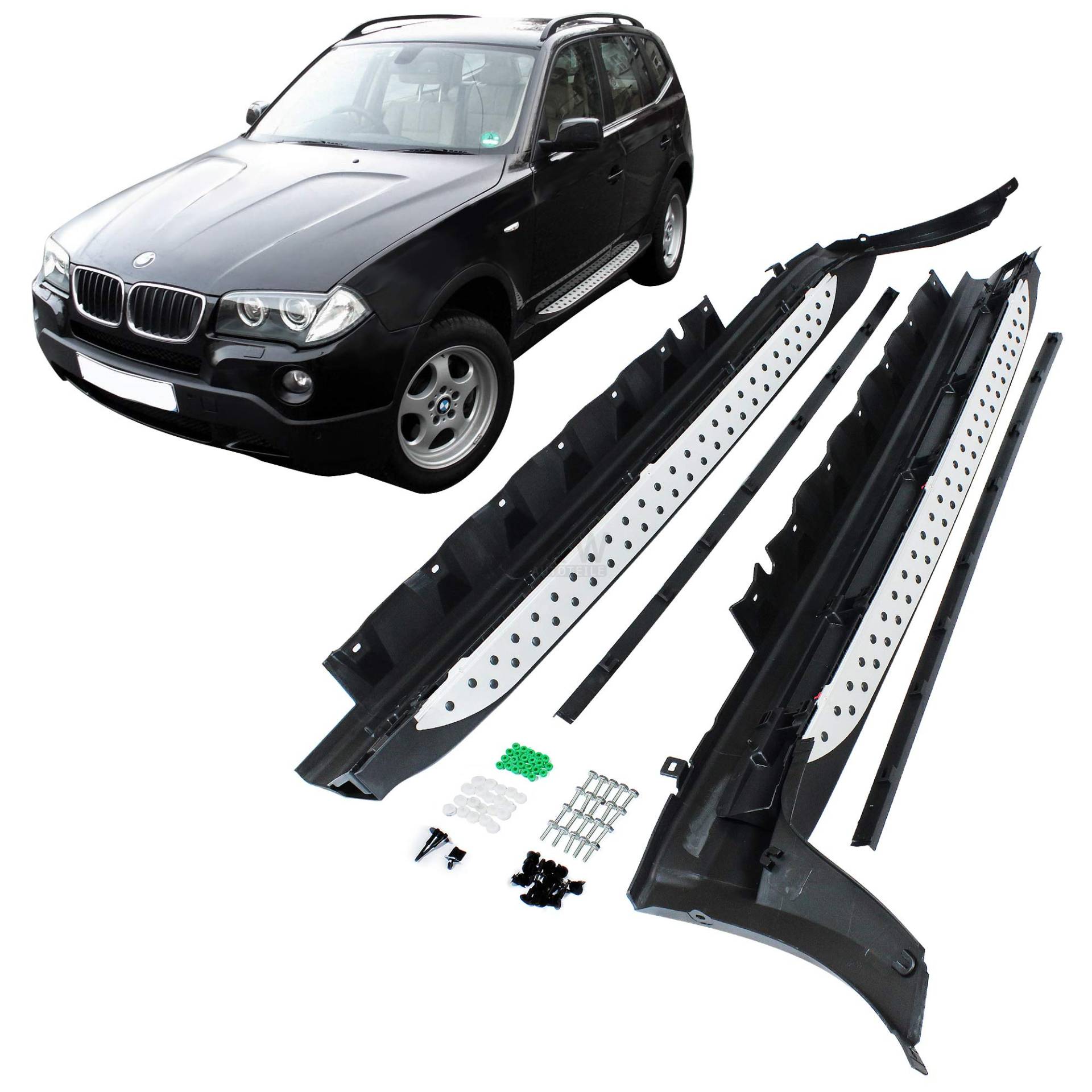 Trittbretter Schweller Seitenbretter Aluminium Set Satz für X3 E83 Bj. 04-10 Trittbretter Schweller Seitenbretter Aluminium Set Satz für X3 E83 Bj. 04-10 von Diederichs