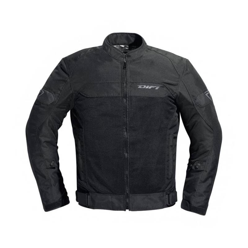 Difi Ibiza Air Schwarz Sommer Motorradjacke, XXL von Difi