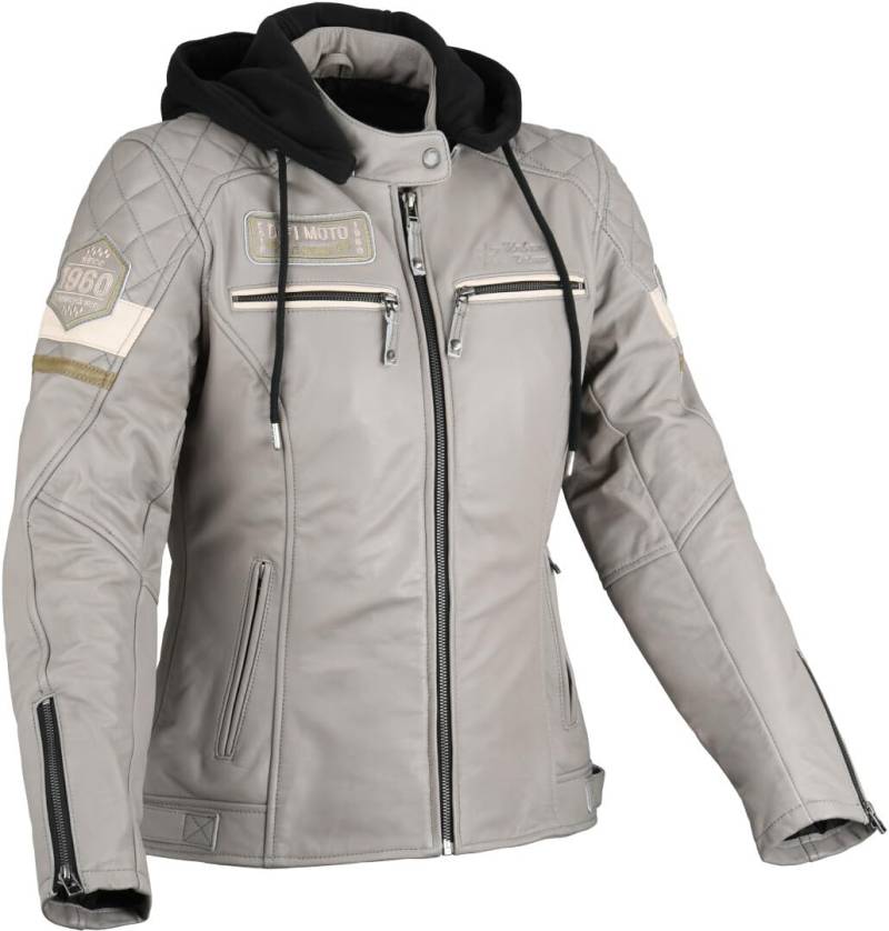 Difi Motorradjacke Jolene 2 Lady, Grau Beige, XL von Difi