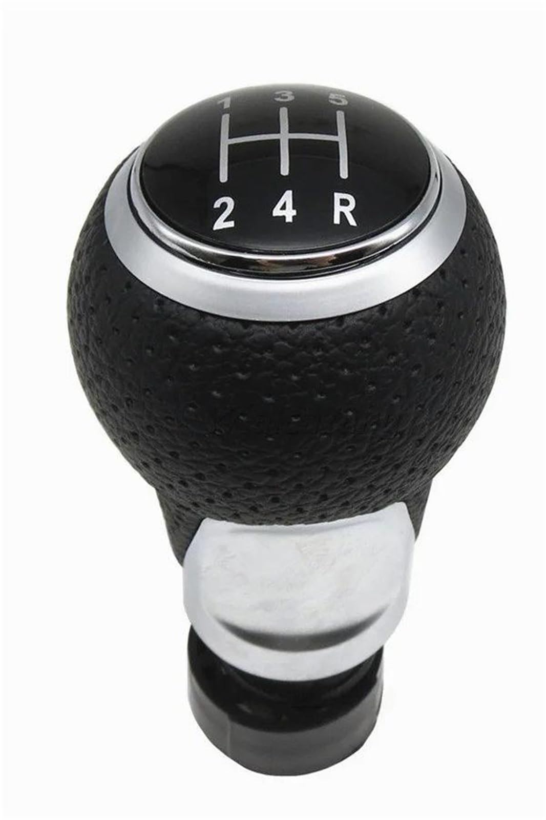 Auto Schaltknüppel Für A3 S3 8p 2003-2013 Für A4 S4 Für Q5 2007-2015 PU-Leder-Schalthebel Auto-Schaltknauf 12mm 5/6-Gang-Griff Schaltknauf(Sliver 12345R) von Difmqf