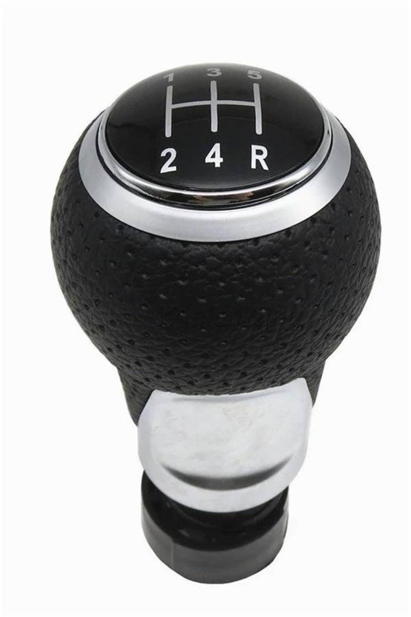 Auto Schaltknüppel Für A3 S3 8p 2003-2013 Für A4 S4 Für Q5 2007-2015 PU-Leder-Schalthebel Auto-Schaltknauf 12mm 5/6-Gang-Griff Schaltknauf(Sliver 12345R) von Difmqf