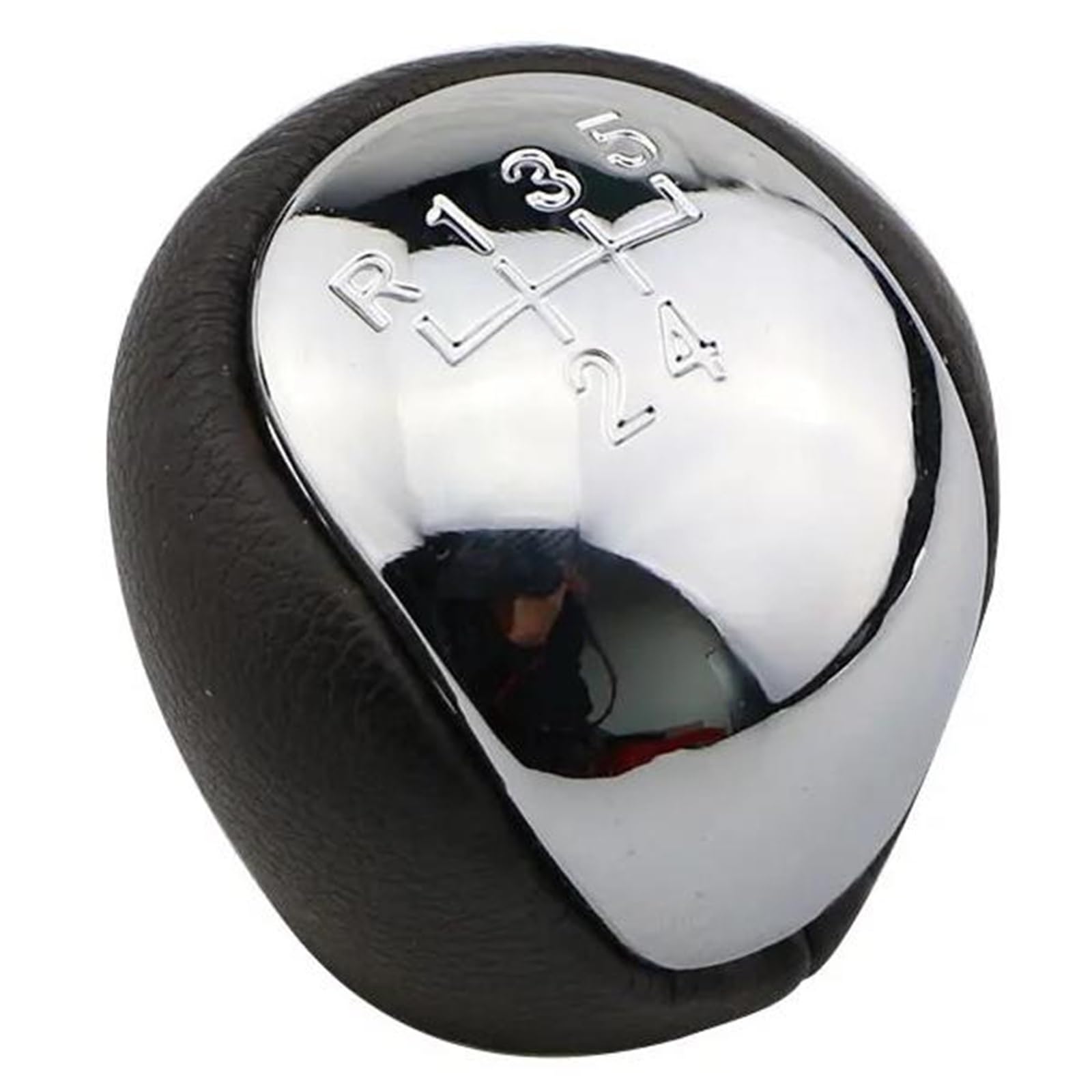 Auto Schaltknüppel Für Hyundai Für Elantra Für I30 2008-2012 Für KIA Für Forte Für Cerato Koup 2009-2013 5-Gang-Schaltknauf Schalthebel Handball Schaltknauf(Bright Sliver) von Difmqf