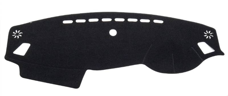 Interior Dashboard Cover Für KIA Für Optima K5 JF 2016 2017 2018 2019 Auto Dashboard Matte Sonnenschirm Schutz Teppich Dash Mat Dashmat(RHD Black) von Difmqf