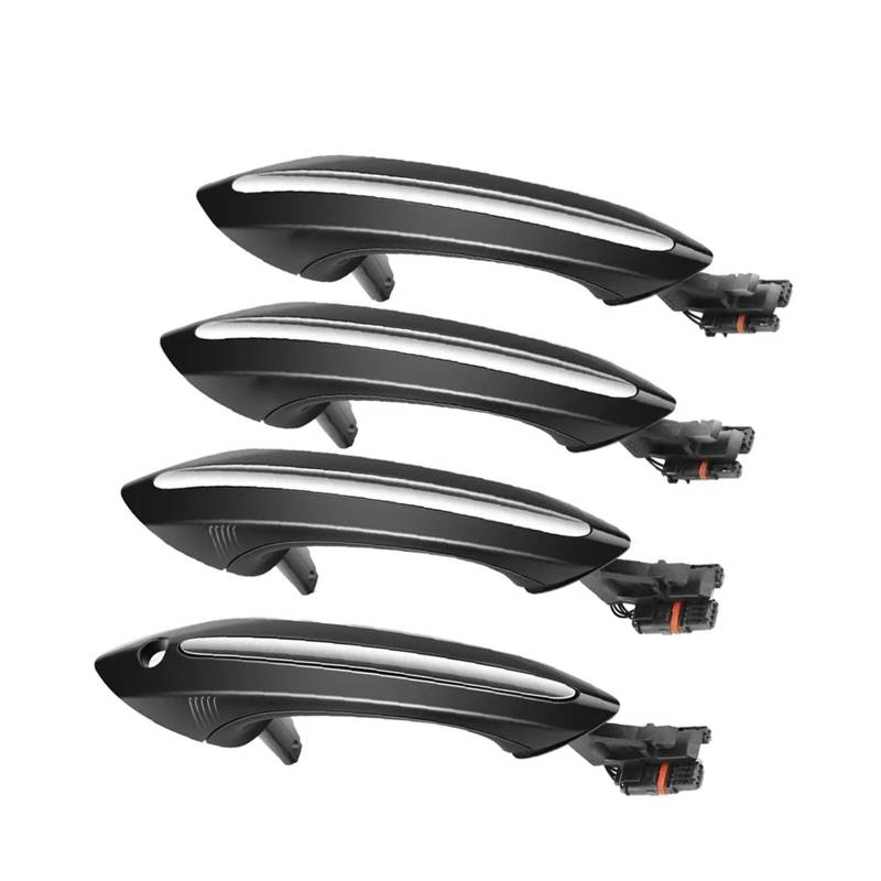 Türaußengriff Für 5 6 7 Serie F07 F10 F11 F06 F12 F13 F01 F02 4 Stück Weiß Auto Außen Komfort Zugang Türgriff Vorne Hinten Links Rechts(Black) von Difmqf