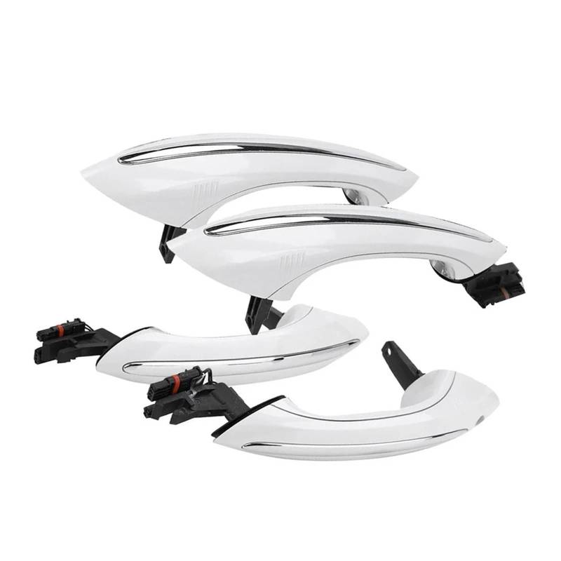 Türaußengriff Für 5 6 7 Serie F07 F10 F11 F06 F12 F13 F01 F02 4 Stück Weiß Auto Außen Komfort Zugang Türgriff Vorne Hinten Links Rechts(White) von Difmqf