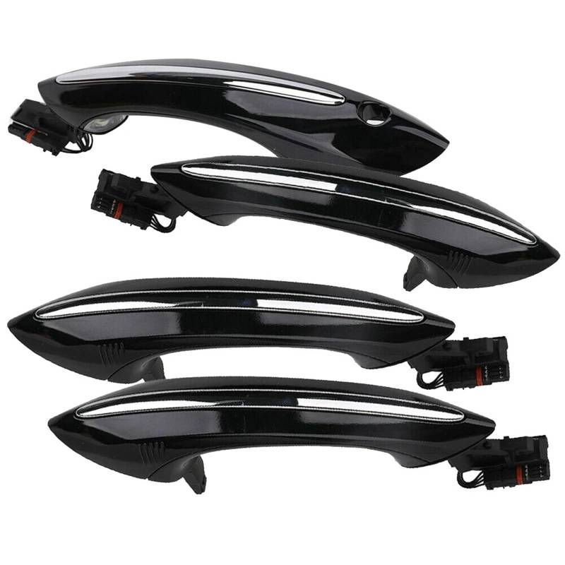 Türaußengriff Für 5 6 7 Serie F07 F10 F11 F06 F12 F13 F01 F02 4X Schwarz Äußere Außerhalb Außen Komfort Zugang Tür Griff Set 51217231931 von Difmqf