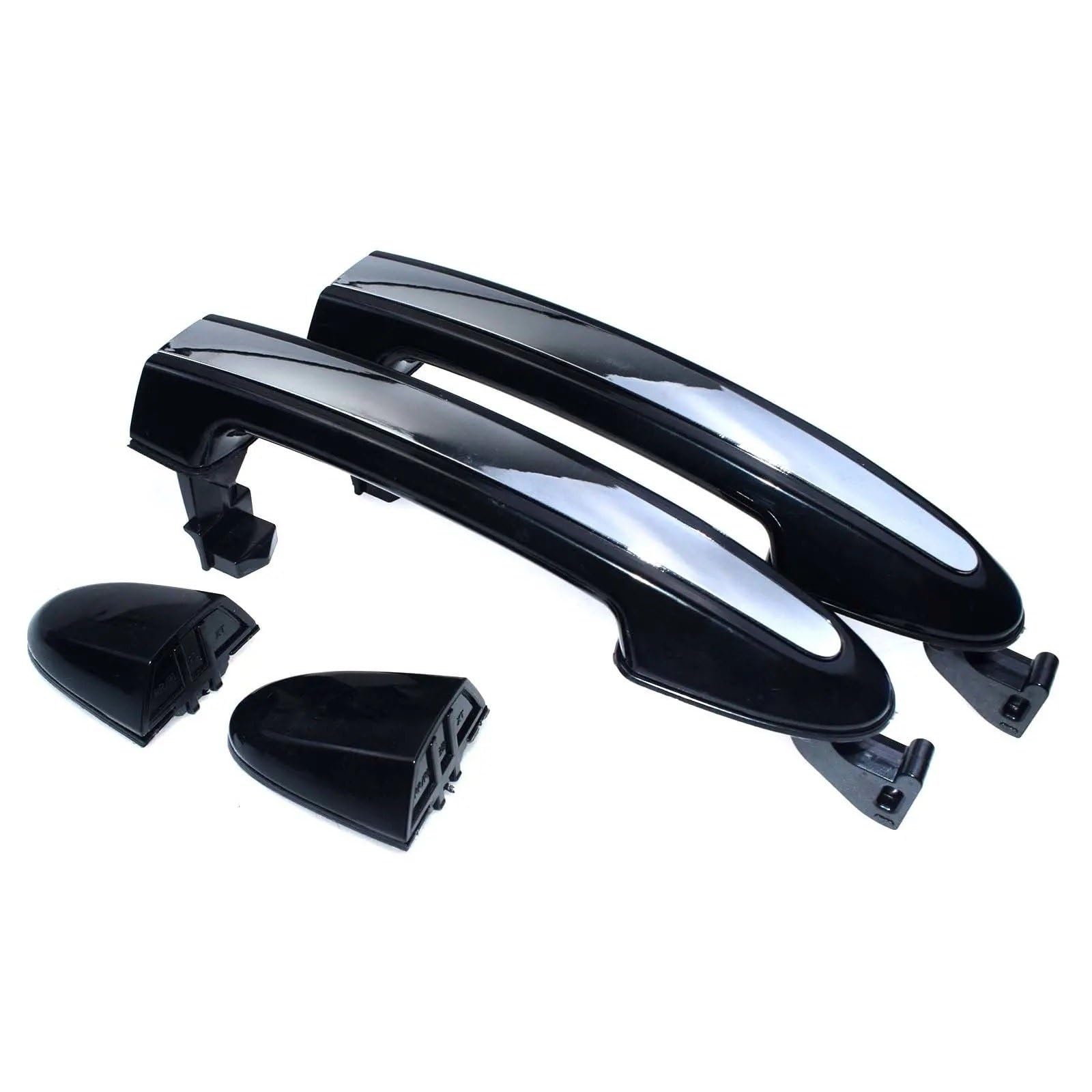 Türaußengriff Für Hyundai Für Santa Fe 2007 2008 2009 2010 2011 2012 Chrom Schwarz Äußere Türgriff 826512B000 826612B000 836512B000(Rear Side) von Difmqf