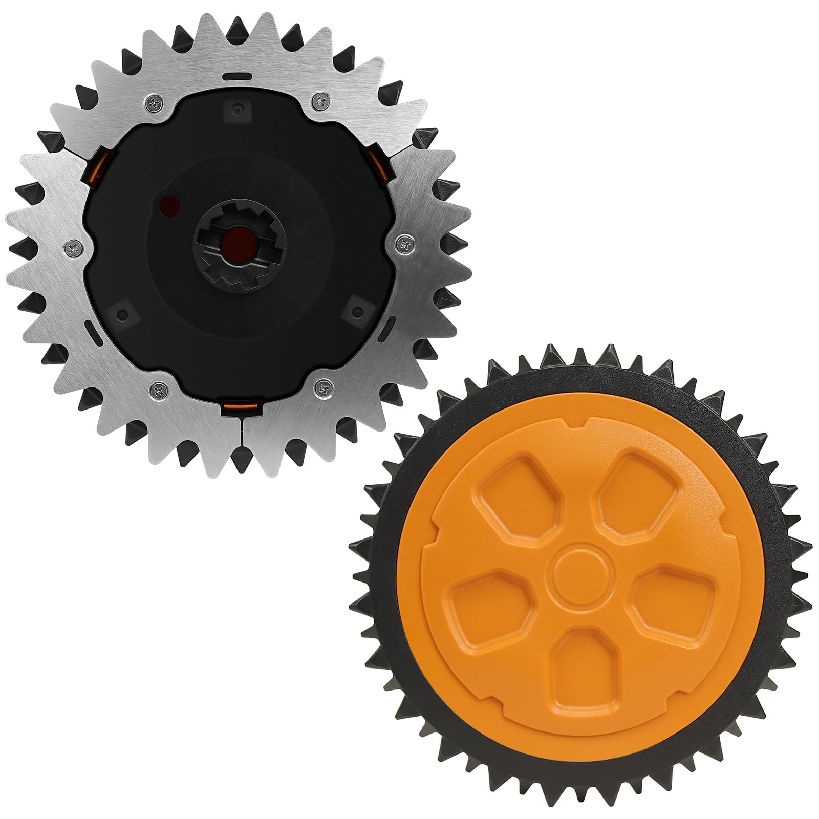 Mähroboter Räder Für Worx Landroid, Mähroboter Zubehör mit Edelstahl Spikes Kompatibel mit Worx WR141E / WR142E / WR143E / WR165E / WR167E Mähroboter,für Rasen Mähroboter Räder Für Worx Landroid, Mähroboter Zubehör mit Edelstahl Spikes Kompatibel mit Worx WR141E / WR142E / WR143E / WR165E / WR167E Mähroboter,für Rasen von Dijia
