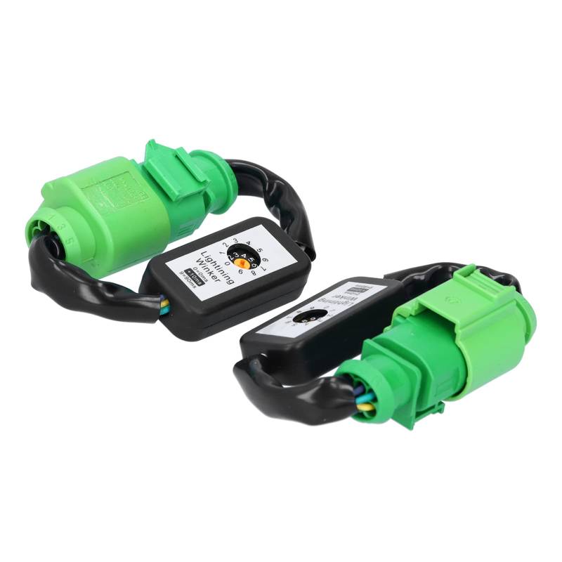 Dilwe 1 Paar LED-Rückleuchten mit dynamischem Blinker, passend für C7 2012-2018, Kabelbaum-Blinkermodul-Kits, einstellbare Verzögerungsstufe von Dilwe