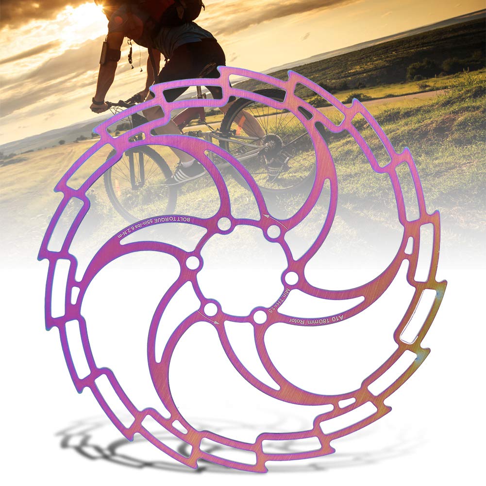 Elektrische Farbenfrohe Ultra -Ultra -Licht Fahrradbremse, Edelstahl, 3, Geeignet für das Fahrradfliegen (180mm) von Dilwe