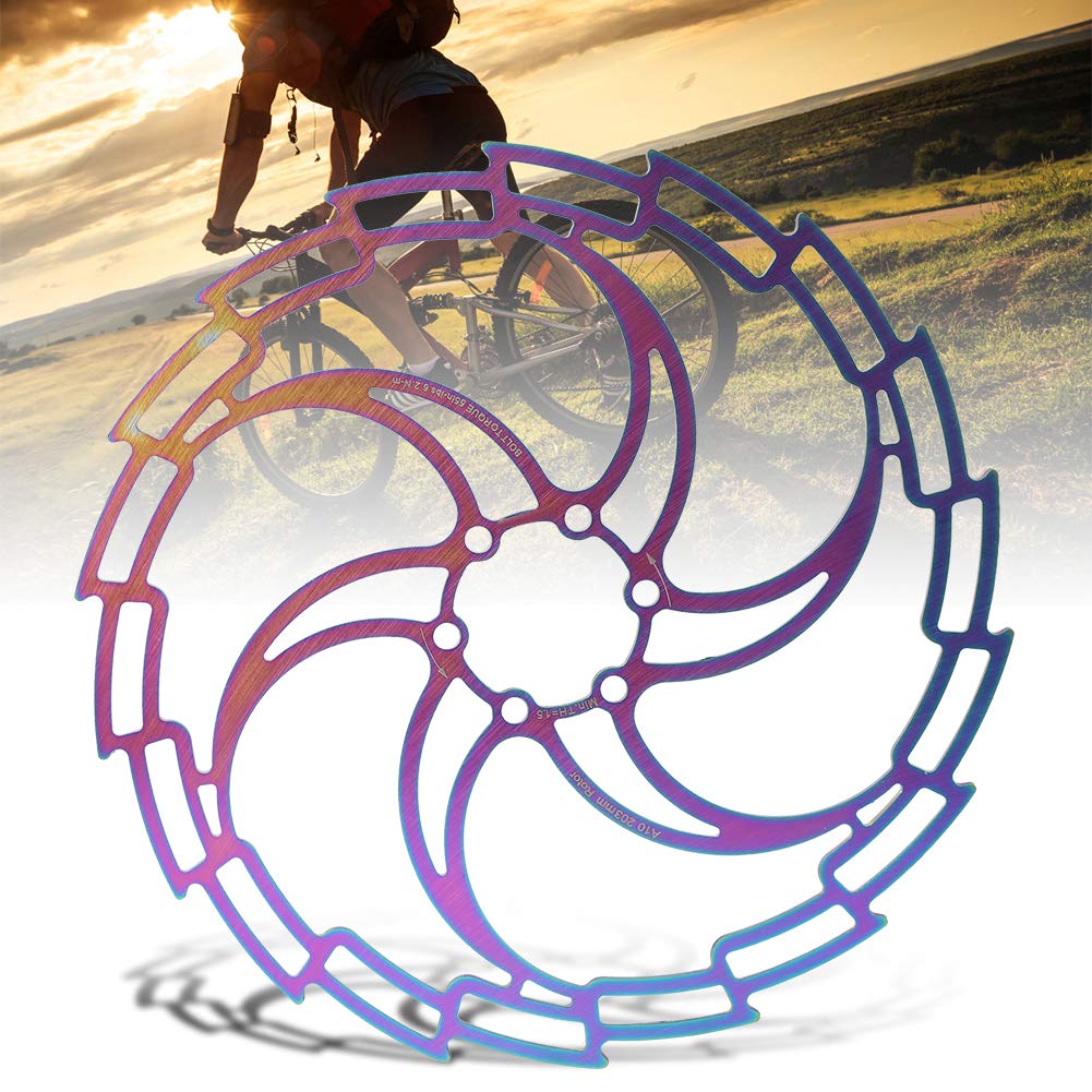 Elektrische Farbenfrohe Ultra -Ultra -Licht Fahrradbremse, Edelstahl, 3, Geeignet für das Fahrradfliegen (203 mm) von Dilwe