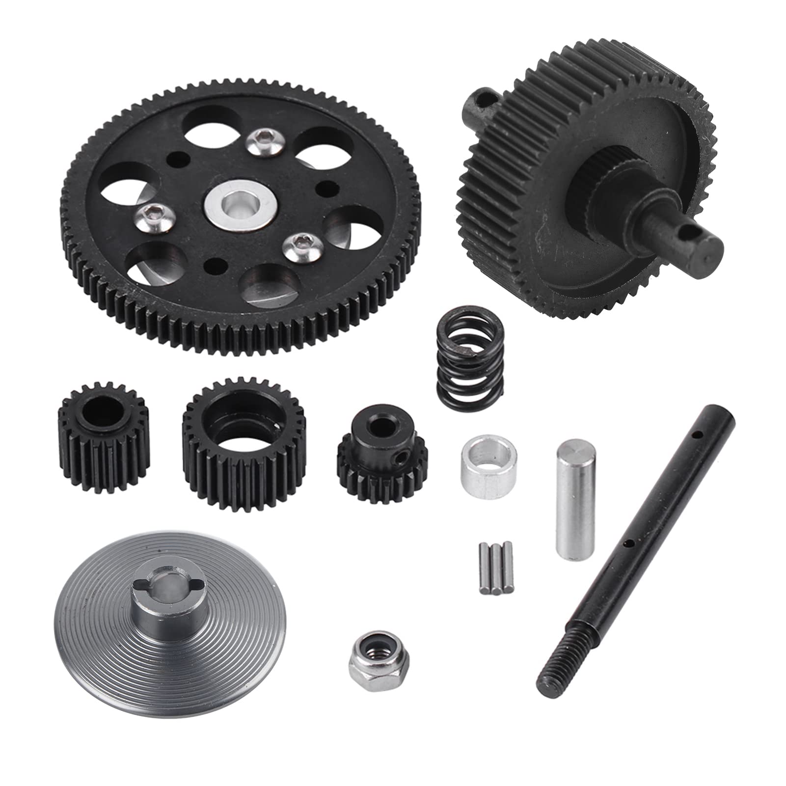 RC Auto Gerades Zahnrad, Metall-RC-Zentrum-Getriebe Gerades Zahnrad-Set für SCX10 RC-Modellauto-Komponententeile Zubehör RC Auto Gerades Zahnrad, Metall-RC-Zentrum-Getriebe Gerades Zahnrad-Set für SCX10 RC-Modellauto-Komponententeile Zubehör von Dilwe