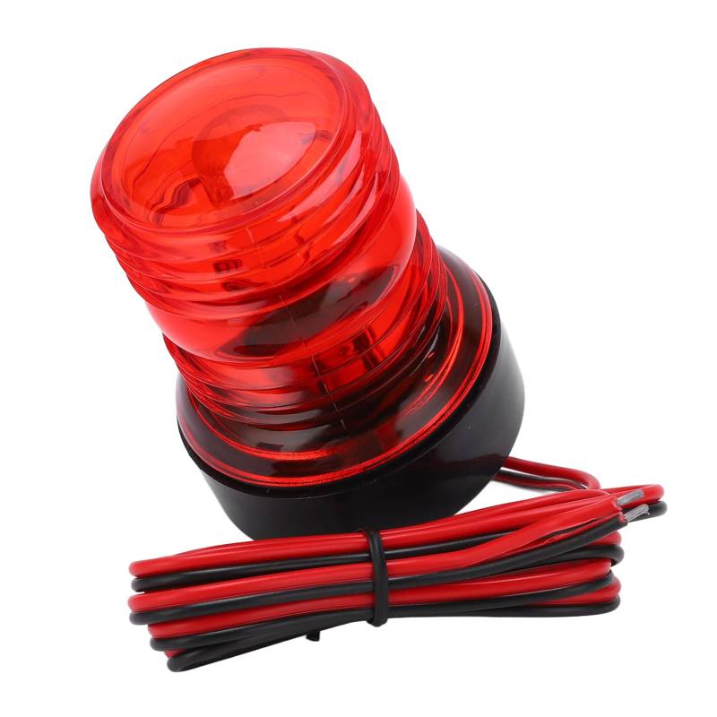 Segelboot Hecklicht Sichtbares LED -Navigation Licht 360 ° Allround Ankerleuchte Rotes Licht DC 12V -24V von Dilwe