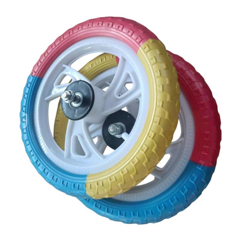 DimyFew 2x 12 Zoll Schaum Kinder Balance Bike Wheels Accessoires Airless Reifenersatz, Style A von DimyFew