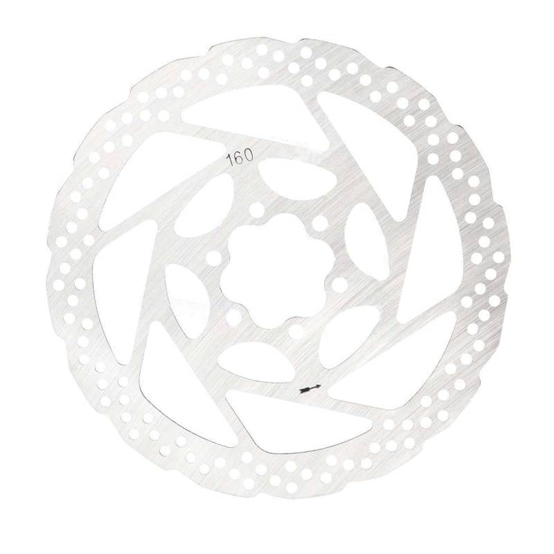 DimyFew Fahrradbremsrotor mit 6 Schrauben, Fahrradbremsscheibenbremsen Bike Bike Bike für Rennrad, Roller, E Fahrrad Ersetzt, 160 Mm von DimyFew