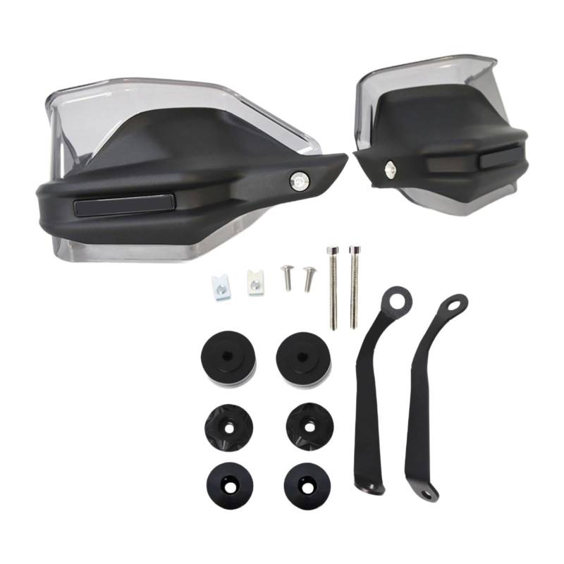 DimyFew Motorrad Lenker Windschuzen Motorrad Hand Schutz Motorrad Handprotektionisten für Motorradteile, Grau von DimyFew
