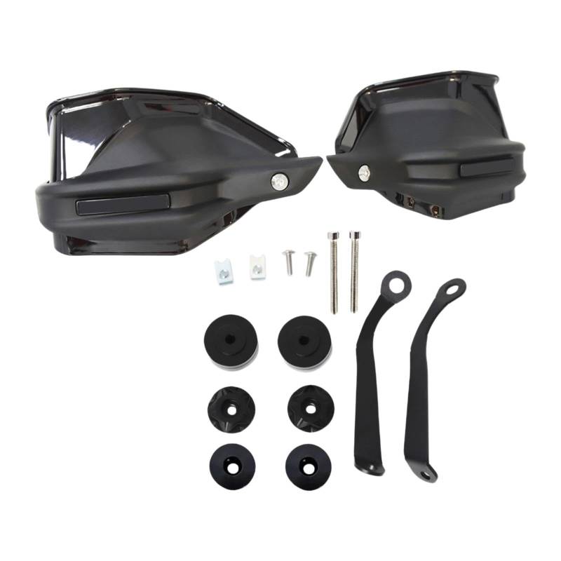 DimyFew Motorrad Lenker Windschuzen Motorrad Hand Schutz Motorrad Handprotektionisten für Motorradteile, Schwarz von DimyFew