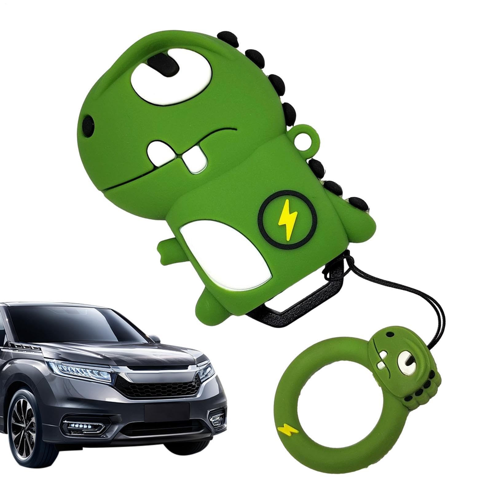 Autoschlüsselabdeckung Cartoon Key Cover Niedliche Schlüsselkoffer Key Cover Hülle Dinosaurierschlüsselabdeckung Autoschlüssel -Protektor Silikonschlüsselabdeckung Schlüssel FOB -Abdeckung Fun Schlüss von Dinchaakuarry