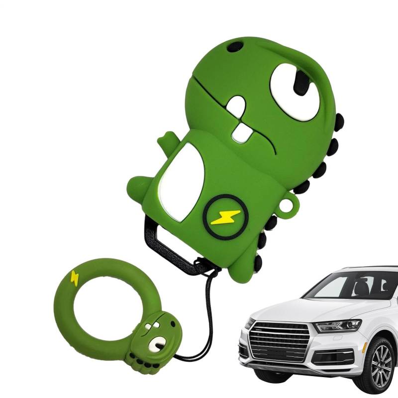 Autoschlüsselabdeckung Cartoon Key Cover Niedliche Schlüsselkoffer Key Cover Hülle Dinosaurierschlüsselabdeckung Autoschlüssel -Protektor Silikonschlüsselabdeckung Schlüssel FOB -Abdeckung Fun Schlüss von Dinchaakuarry