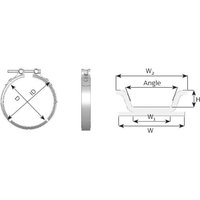 Klemmstück, Abgasanlage DINEX 88861 von Dinex