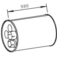 Mittelschalldämpfer DINEX 47309 von Dinex