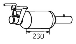 Ruß-/Partikelfilter, Abgasanlage Dinex 56347 von Dinex