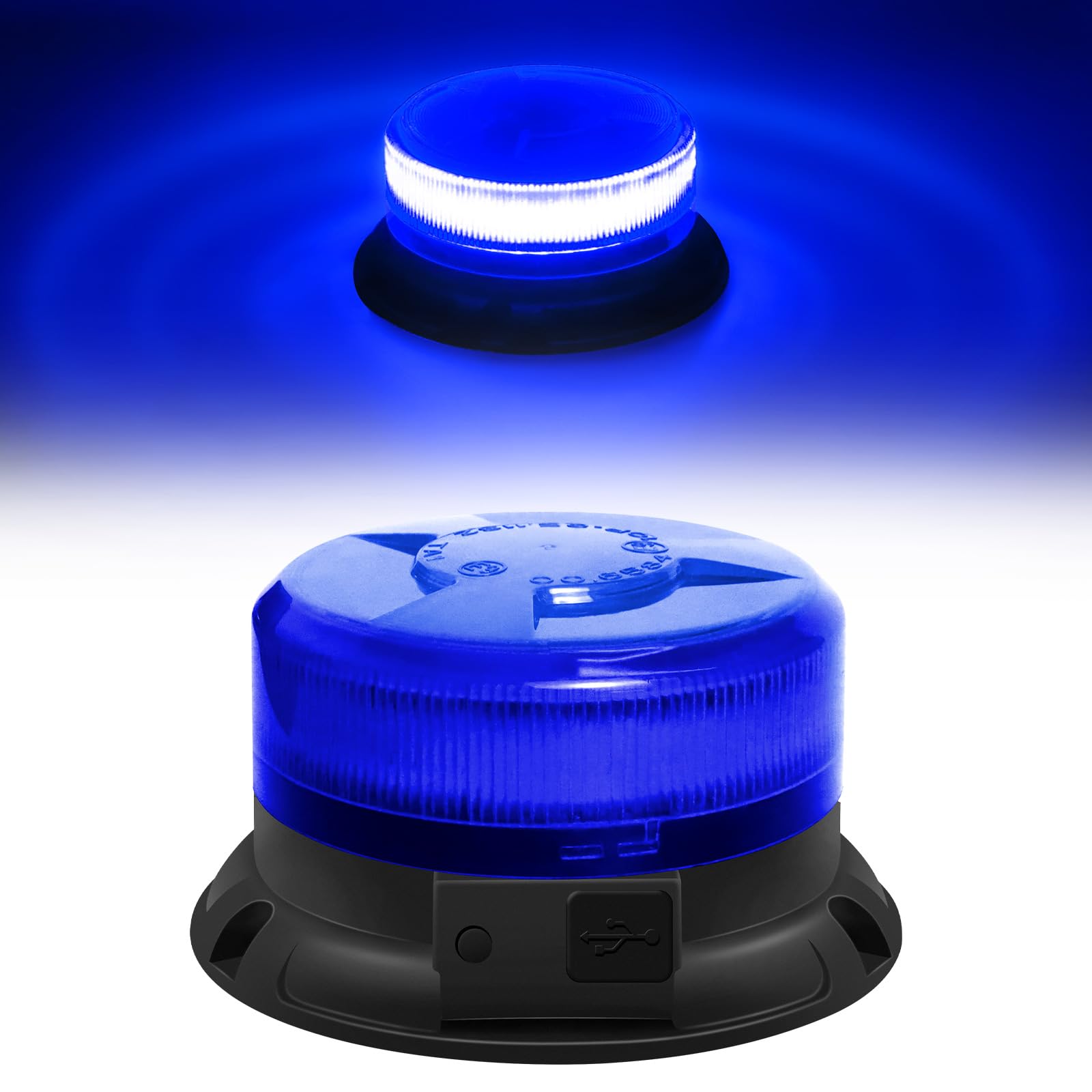 Dinfu Blaulicht akku LED Rundumleuchte blau batterie Blitzleuchten Magnetfuß 9 Blinkend Leuchtmodi mit Kfz-Ladekabel und USB-Kabel für Polizei Auto Pkw LKW UTV Dinfu Blaulicht akku LED Rundumleuchte blau batterie Blitzleuchten Magnetfuß 9 Blinkend Leuchtmodi mit Kfz-Ladekabel und USB-Kabel für Polizei Auto Pkw LKW UTV von Dinfu