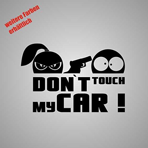 Dinger-Design Aufkleber Don`t Touch My car Sticker Decal Folie Tuning (schwarz) von Dinger-Design