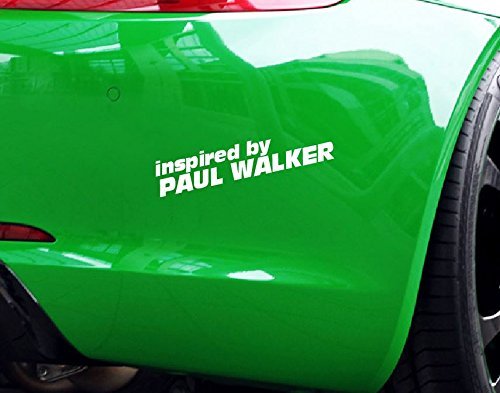 Dinger-Design Aufkleber Inspired by Paul Walker Auto JDM Tuning Dub Decal Stickerbomb weiß von Dinger-Design