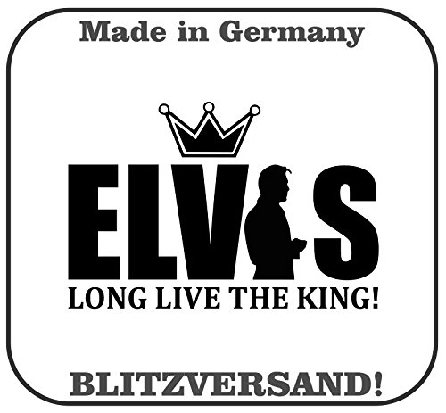 Dinger-Design Elvis Presley The King Aufkleber Sticker Tuning Decal Stickerbomb 15x10cm schwarz von Dinger-Design