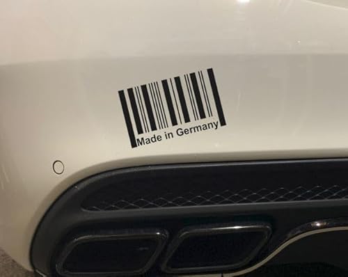 Dinger-Design Made IN Germany Aufkleber Barcode EAN Code Shocker Sticker 16x10 cm weiß von Dinger-Design