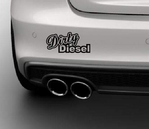 Premium Autoaufkleber Dirty Diesel Sticker Decal Folie Tuning (schwarz) von Dinger-Design
