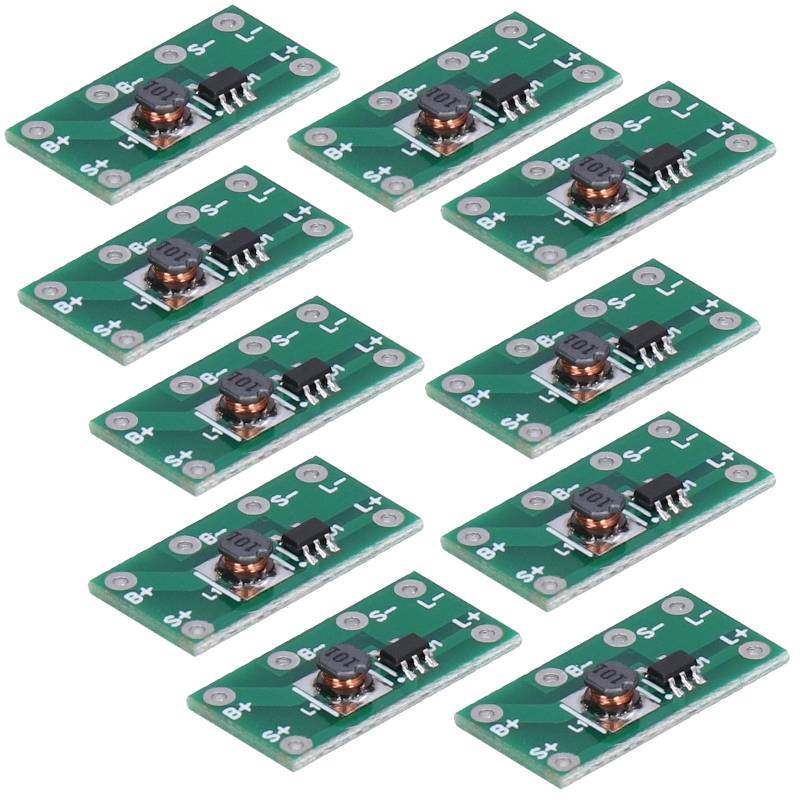 10 Stk PCBA Lichtsteuerungsfunktion Solarplatinenschaltung, Solarreglerplatinenmodul für DIY Straßenbeleuchtung, Rasenlichter, Solar Wandleuchte, Straßenleuchte, 1.2V Einzel NiMH Akku-Stromversorgung von Dinhauyon
