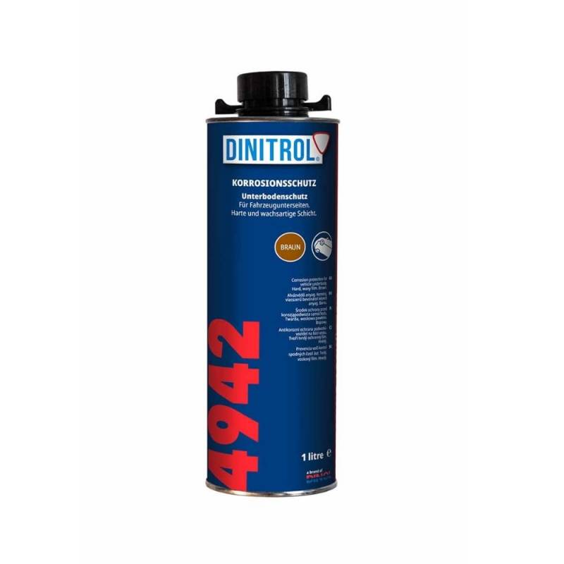 DINITROL® 4942 Braune Unterboden-Chassis, selbstheilende Wachsschutzbeschichtung, 1 Liter Kanister (Schutz-Stil Schraubverschluss) von Dinitrol