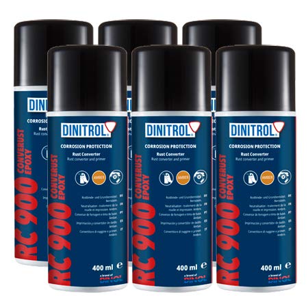 Dinitrol 6 x RC900 Rostkonverter-Spray, 400 ml von Dinitrol