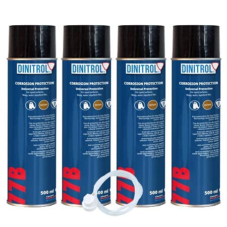 Dinitrol 77B Hohlraumwachs, Hellbraun, 500 ml x 4 von Dinitrol