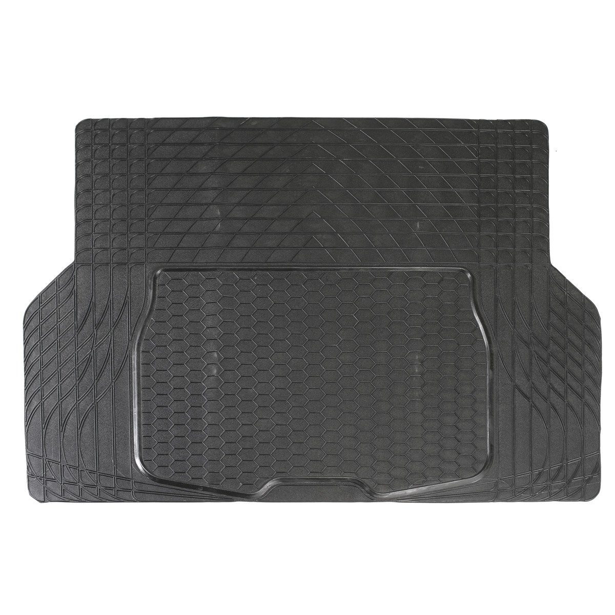 Dino KRAFTPAKET Kofferraummatte universal zuschneidbare Gummimatte Antirutschmatte universeller Kofferraumschutz schwarz, 140 x 108 cm von Dino KRAFTPAKET
