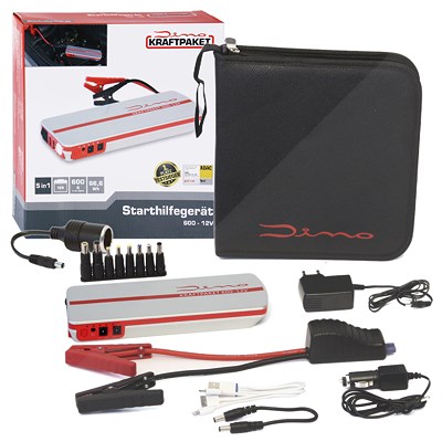 Dino Kraftpaket Multifunktionsstarthilfe & Powerbank 18000mAH [Hersteller-Nr. 136102] von Dino KRAFTPAKET