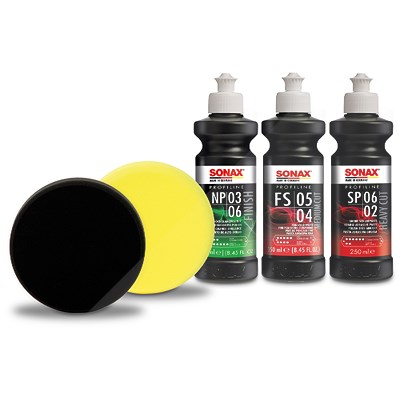 Dino Kraftpaket 2x Polierschwamm Ø 160mm - Mittel + Weich + 3x SONAX Poliermittel Dino Kraftpaket 2x Polierschwamm Ø 160mm - Mittel + Weich + 3x SONAX Poliermittel von Dino KRAFTPAKET