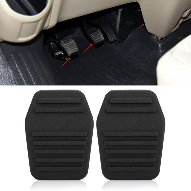 Dioche Auto Pedale, Paar Kupplungspedalauflagen Gummiabdeckung für Transit MK6 MK7 2000-2014 von Dioche