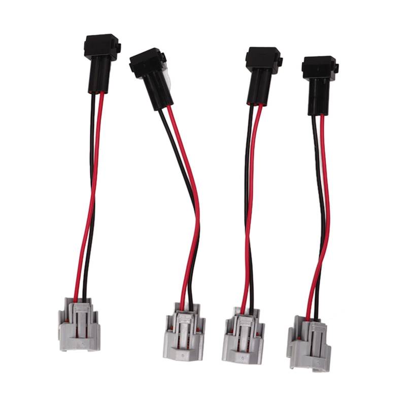 Kraftstoffsystem 4-teiliger Kraftstoffinjektor-Kabelbaumadapter für Denso-Buchse auf Ev1 A-Stecker-Adapterstecker-Ersatz für Civci K20 K24 von Dioche