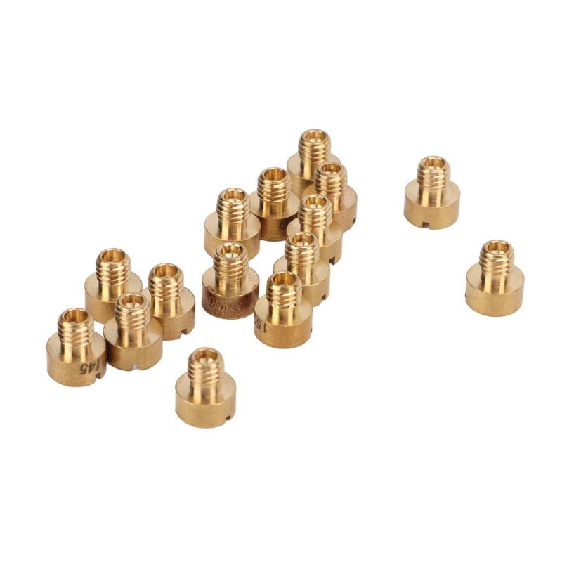 Dioche Vergaser Hauptdüse Jets, 15 teiliges Vergaser Hauptdüsen-Kit 88-150 Metalldüse für Mikuni N100 604 VM22 VM24 VM26 VM30 von Dioche