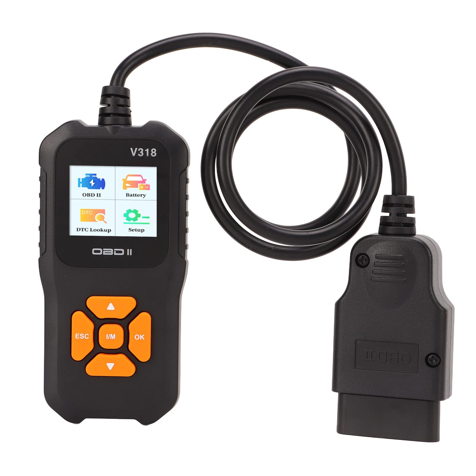 Motor Fehlercodeleser, V318 OBD2 Scanner 1,8 Zoll Farbbildschirm 10 Sprachen Fehlercodeleser Autodiagnosetool Motor Fehlercodeleser, V318 OBD2 Scanner 1,8 Zoll Farbbildschirm 10 Sprachen Fehlercodeleser Autodiagnosetool von Dioche