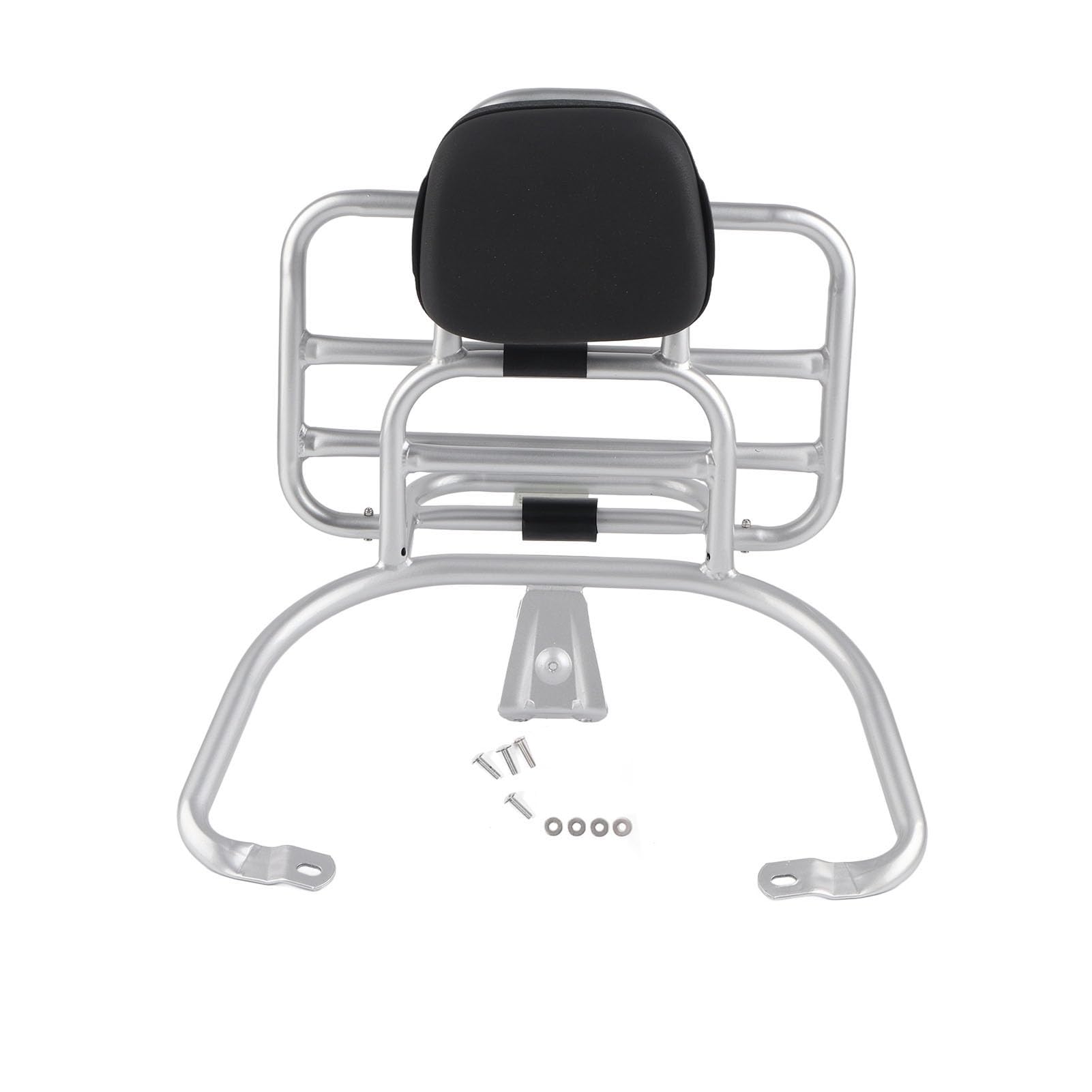 Motorrad Gepäckträger Silber Heckgepäckträger mit Rückenkissen Passend für Vespa Sprint Primavera 50 125 150 250 GTS Motorrad Gepäckträger Silber Heckgepäckträger mit Rückenkissen Passend für Vespa Sprint Primavera 50 125 150 250 GTS von Dioche