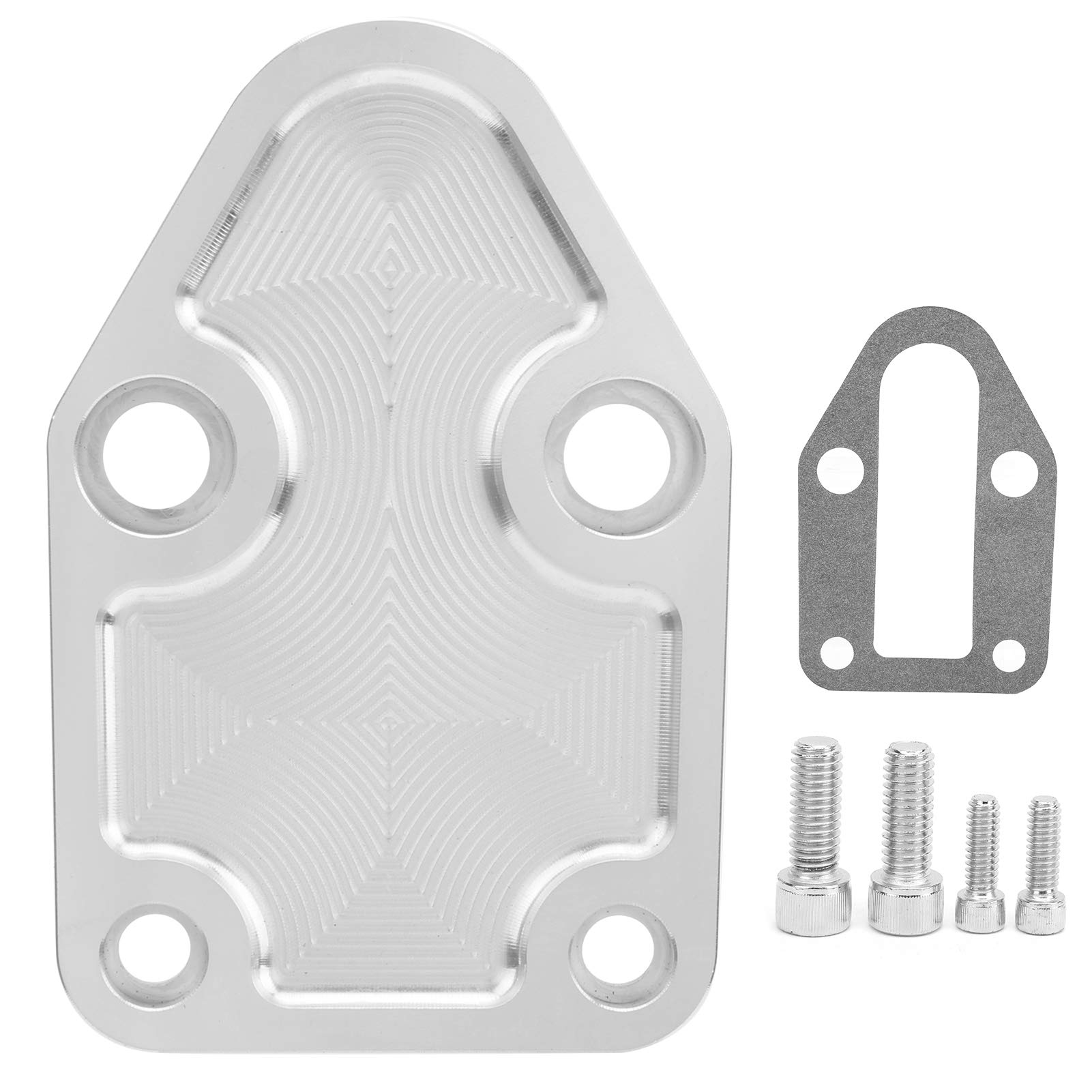 SBC Kraftstoffpumpen-Absperrplatte Kraftstoffpumpen-Montageplatten-Kit mit Dichtung Passend für Small Block 283 327 350 400 Motoren Kraftstoffpumpenplatte SBC Kraftstoffpumpen-Absperrplatte Kraftstoffpumpen-Montageplatten-Kit mit Dichtung Passend für Small Block 283 327 350 400 Motoren Kraftstoffpumpenplatte von Dioche