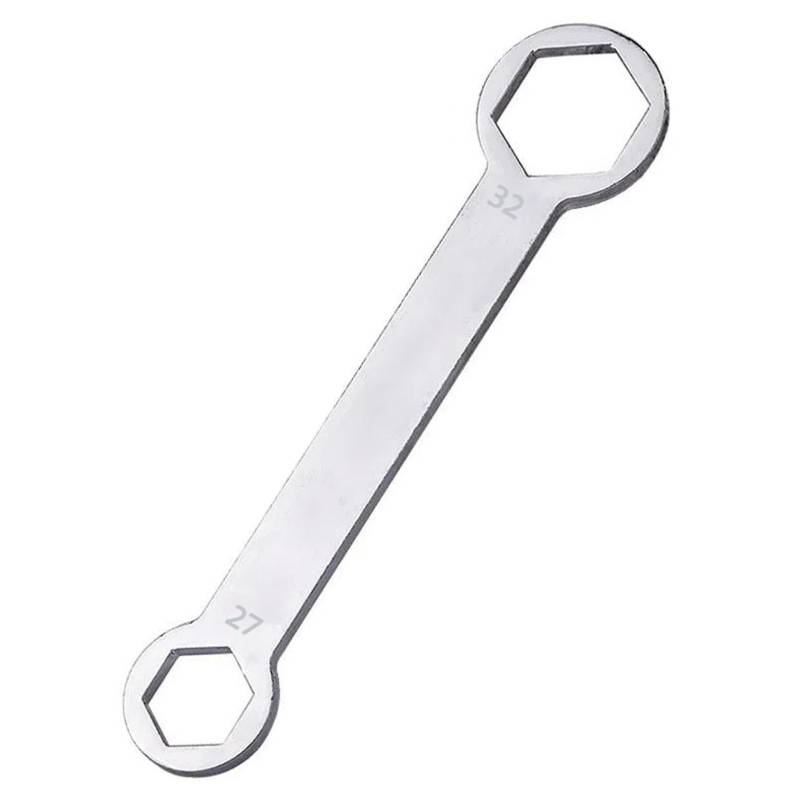 Diogeynu Doppelkopfschlüssel, professioneller Achsenschlüssel für Motorräder, Reparatur, 27 mm, 32 mm, Hinterachse, Schraubenschlüssel von Diogeynu