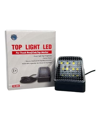 Direct Trade Service LED-Dachleuchte für LKW, Weiß, 12-24V, Super-Helligkeit, Perfekter Lichtstrahl von Direct Trade Service