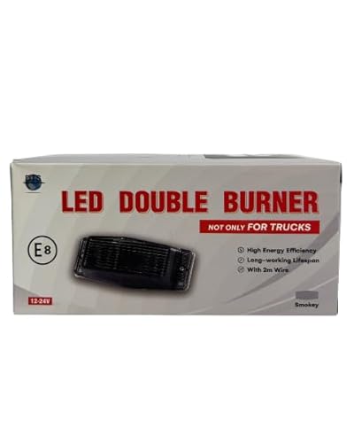 Direct Trade Service LED-Doppelleuchte für LKW und Transporter, rauchweißes Glas, Dual-Farbe Orange/Weiß von Direct Trade Service