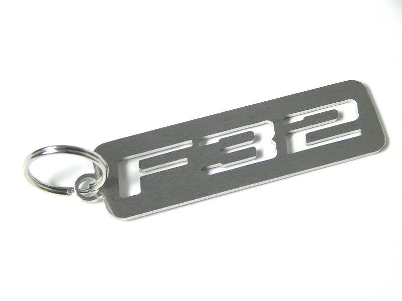 DisagrEE Schlüsselanhänger F32 für BMW 4er 4 Series - gebürsteter Edelstahl von DisagrEE