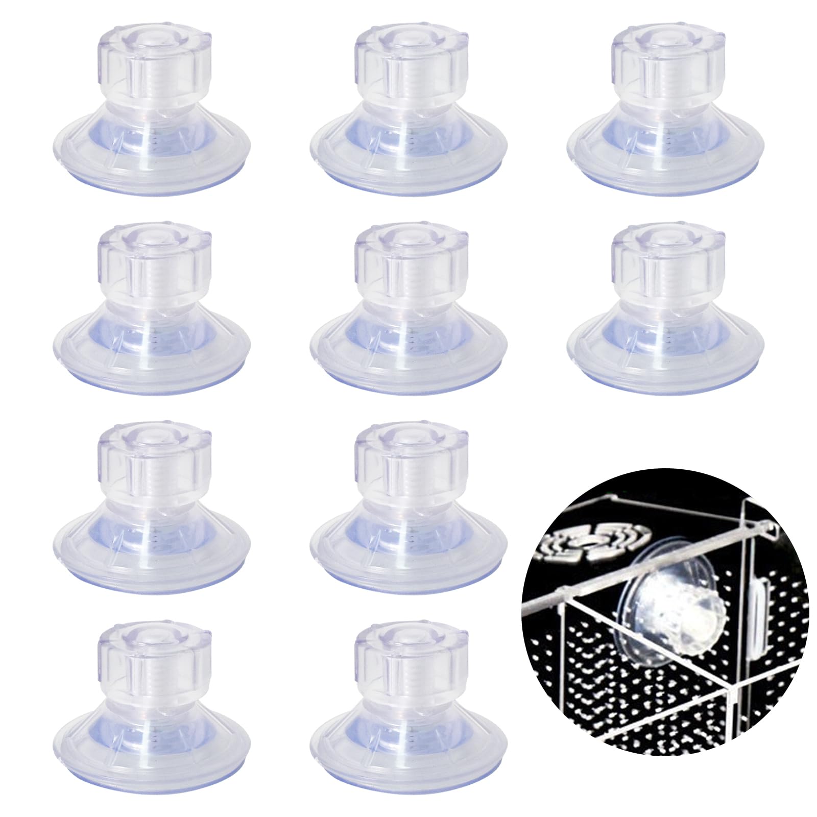10 Stück Caravan Limpet, 45mm Saugnäpfe für Wohnwagen-Markise, Robuste Glas-Saugnapf für Wohnmobile Van Camper Seitendach Markise Befestigung und Hänge-Organizer, High-Grip Radabdeckung Saugnapf 10 Stück Caravan Limpet, 45mm Saugnäpfe für Wohnwagen-Markise, Robuste Glas-Saugnapf für Wohnmobile Van Camper Seitendach Markise Befestigung und Hänge-Organizer, High-Grip Radabdeckung Saugnapf von Disnace